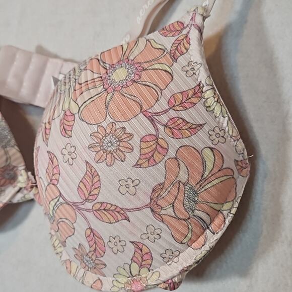 Aeropostale Light Pink Floral Pushup Bra - Picture 2 of 5